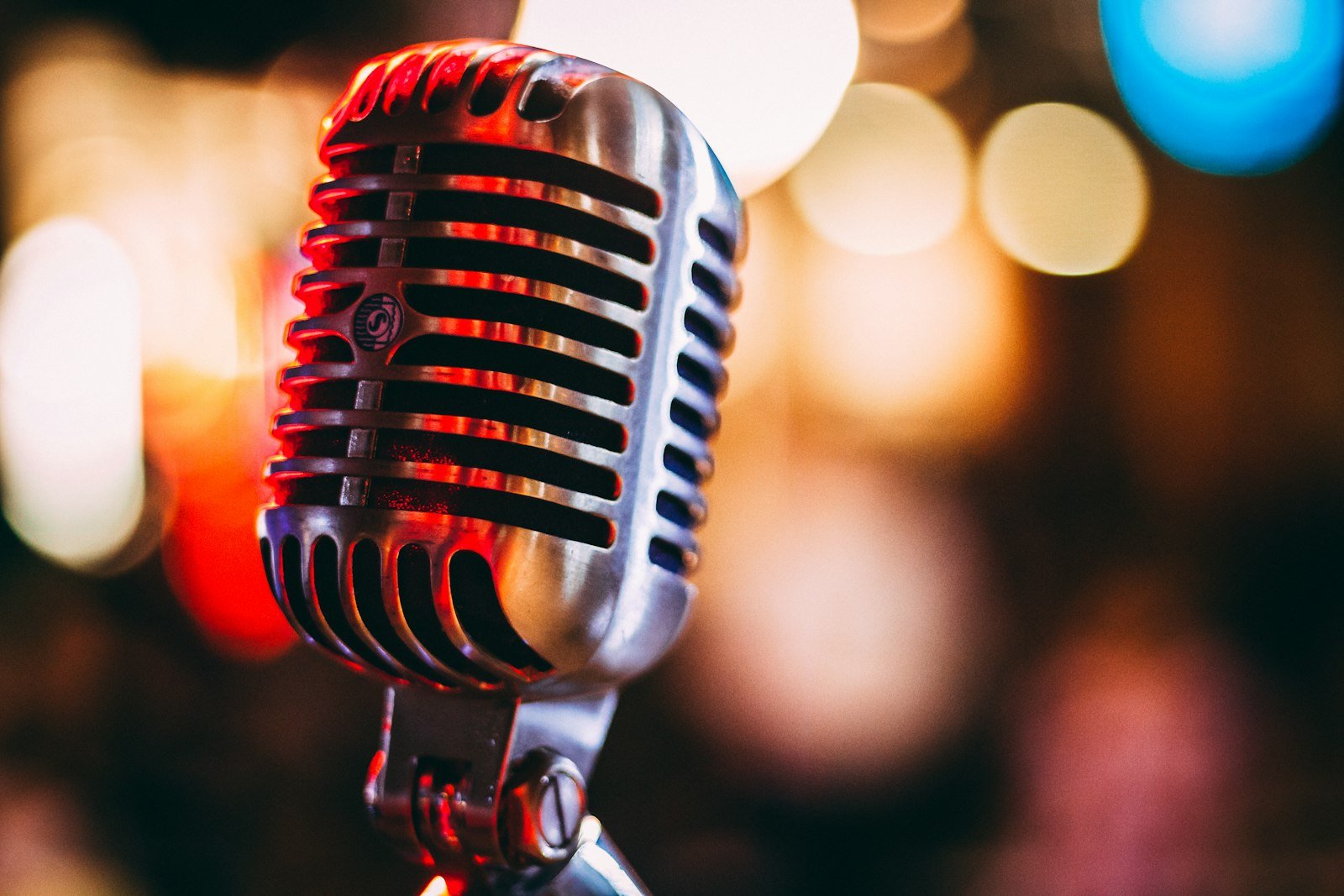 Singer on stage